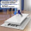 Long Handle Mini Mop & Gap Cleaner — 100cm Zero-Touch Flat Mop with Locking Pivot, Multi-Purpose Sweeper Stick (No Cloth) 8