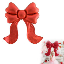 Ballons nœuds géants, ballons en aluminium en forme de nœud pour fêtes à thème nœuds (baby shower, enterrement de vie de jeune fille, mariage,