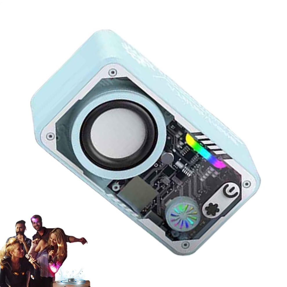 Wireless Outdoor Speakers 3D Surround Audio Portable Rechargeable 3D Surround Sound Speaker With Colorful Led For Camping Home Travel Clean 9071309932737