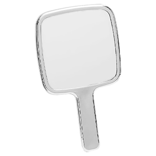 Hand Held Mirrors Elegant Handheld Beauty Mini Travel Silver