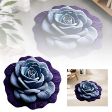 Tapis de sol 3D à motif floral et terre de diatomées, double face, antidérapant et absorbant, séchage rapide, idéal pour salle de bain, chambre