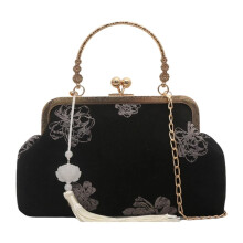 Chinese Style Handbag Purses Sweet Shoulder Bag Clutches Purse with Kiss Lock