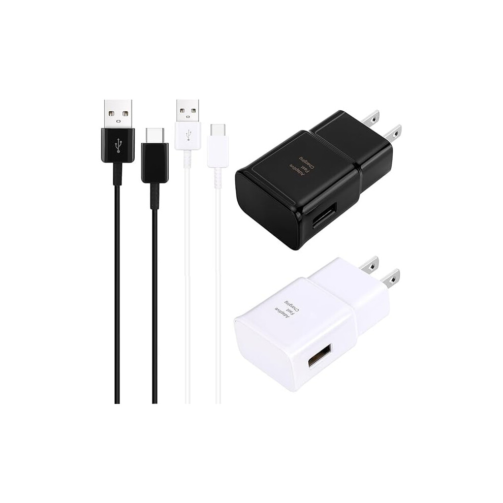 Zc Type-C Fast Charger 2-Pack + 8Ft Cable, Compatible With Samsung Galaxy S8âS25 & Note 8Â20 9425574016973