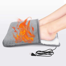 Electric Foot Warmers for Men and Women 11.8x11.8inch Soft Flannel Foot Heater Fast Heating Pad Electric Under Desk Bed Office