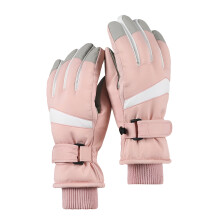Women's Waterproof Insulated Ski Gloves with Touchscreen, Windproof & Warm, Compatible with Cold Weather & Snow Sports