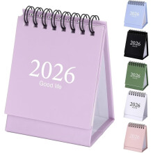 Mini calendar de birou 2026–2027 cu rabat și autocolante