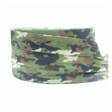 Camouflage elastisch lint met vouwrand, 16 mm x 10 yards