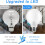 8-Pack G25 Bathroom Light Bulbs, 60W Equivalent, E26 Base, 5000K Daylight, 120V, Non-Dimmable 3