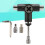 Heavy Duty Steel Black Skateboard Tool Multi Function T Tool for Skateboards 1