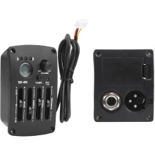 Préampli de micro pour guitare acoustique SE-4N avec accordeur LCD