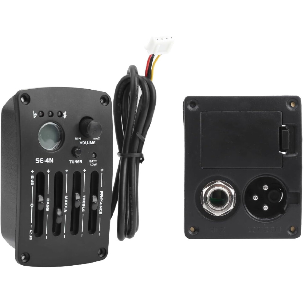 Acoustic Guitar Pickup Preamp Se-4N With Lcd Tuner 937196826544