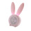 Children's Bedside Clock Rabbit Shaped Pink ABS 1Set With Timer Function 2