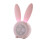 Children's Bedside Clock Rabbit Shaped Pink ABS 1Set With Timer Function 3