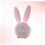 Children's Bedside Clock Rabbit Shaped Pink ABS 1Set With Timer Function 4