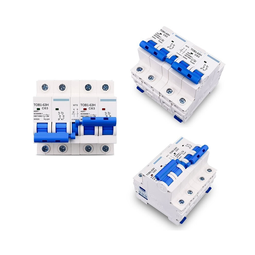 2P+2P Tomzn Ac Dual Power Manual Transfer Switch Circuit Breaker Mcb 50Hz/60Hz 9152228461598