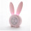 Children's Bedside Clock Rabbit Shaped Pink ABS 1Set With Timer Function 6
