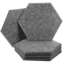 8Pcs Soundproof Wall Panels Felt Material Crack Resistant Acoustic Noise Control