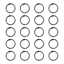 20 Pcs Metal Bookbinding Rings 25mm Binder Rings Loose Leaf Connectors for Scrapbooks Photo Albums and Craft Projects