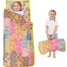 Floral Print Toddler Nap Mat with Sleeping Bag