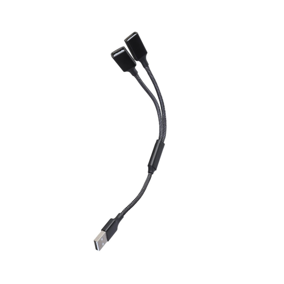 Yiemeen Usb2.0 Splitter Cable 1 In 2 Out Double Female Port Expansion For Data Transfer 9083649205785