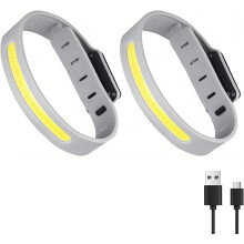 Rechargeable COB Armband with Reflective Bands 1pc