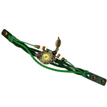 Reloj de pulsera de cuero con correa de cuarzo para mujer, que brilla en la oscuridad, resistente al agua, con barómetro, compatible con GMDB800-1 y