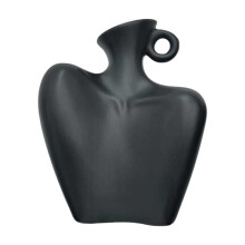 Vase à fleurs moderne de 20 cm (7,87 pouces) en plastique imitation émaillé, idéal pour décorer la maison, le bureau, une table ou une étagère