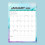 Calendário de parede 2026, 37,6 x 29,5 cm (14,8 x 11,6 polegadas), datas julianas, papel grosso. 1