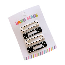 Eye-catching Barrettes Elegant Spotty Pattern Hair Clip for-1