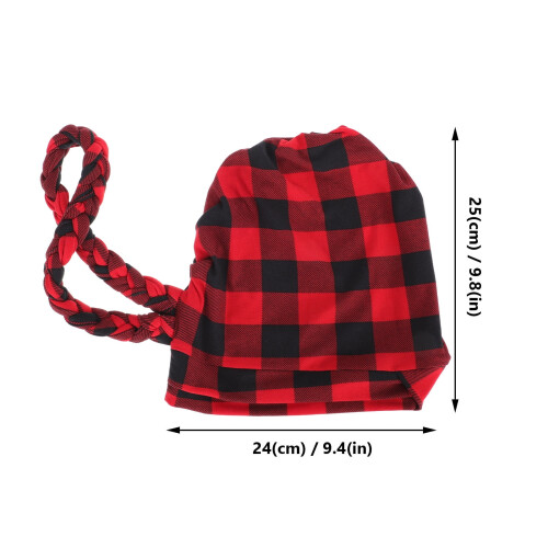 Κόκκινο καπέλο Beanie για γυναίκες, μαλακό κάλυμμα κεφαλής με φαρδύ γείσο για 2