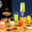 Rechargeable Electric Mini Juicer 6 Blades USB Home Use 2