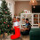Chaussette de Noël en feutre rouge 96,5 cm 6