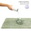 Memory Foam Bath Mat Chenille Sage Green 21x32 Inch 6