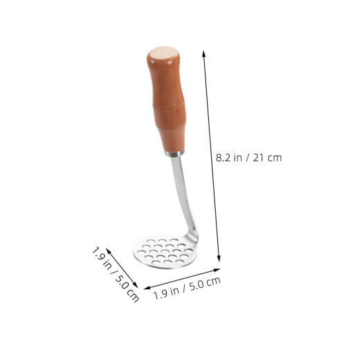 potato grinding tool Potato Masher Wooden Multi-functional Design for Kitchen Tool 1Pack 1