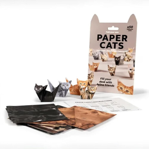 Κιτ Origami με χάρτινες γάτες – 50 φύλλα, κατάλληλο για αρχάριους 2