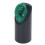 Audiphone droit support de modèle d'oreille en silicone vert 16