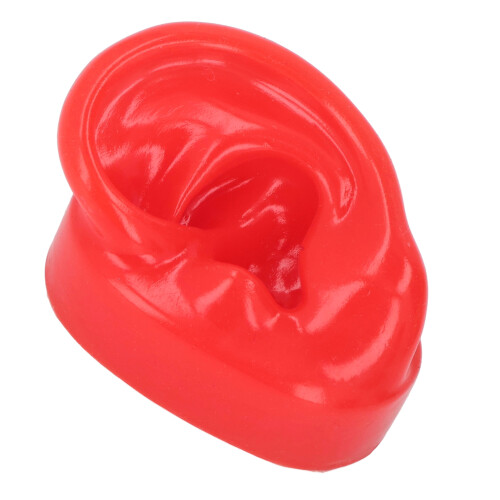 Modello di orecchio sinistro in silicone supporto per piercing