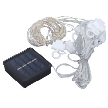 Wasserfall Solarvorhang 800 mAh 9.8x3.3ft Metall
