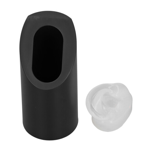 Clear Silicone Ear Model with Black Rack, Waterproof, Left Display 1