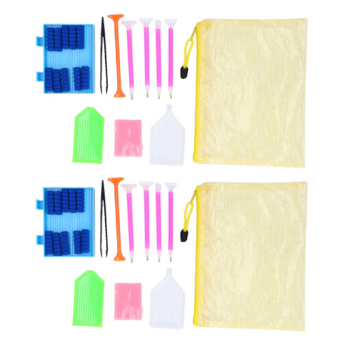 42pcs Rhinestone Painting Tools Set, Green Tray, Dot Drill Pen, Beginners 1