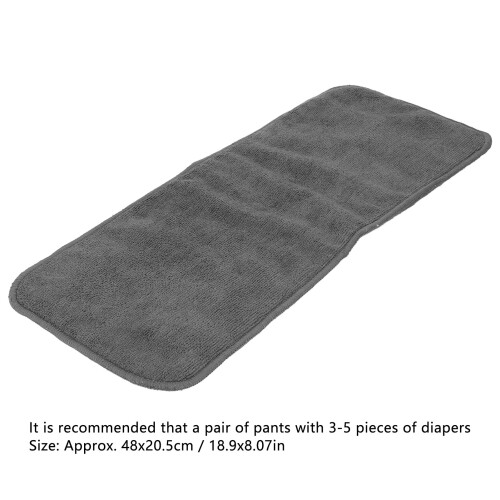2 piezas inserto de microfibra de 4 capas 48x20.5cm gris 1