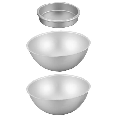 1 sett aluminiumslegering halvkule kakeform gave 2