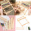 Wood Craft Loomed Set for Beginner Adjustable Knitting Machines With Control 2