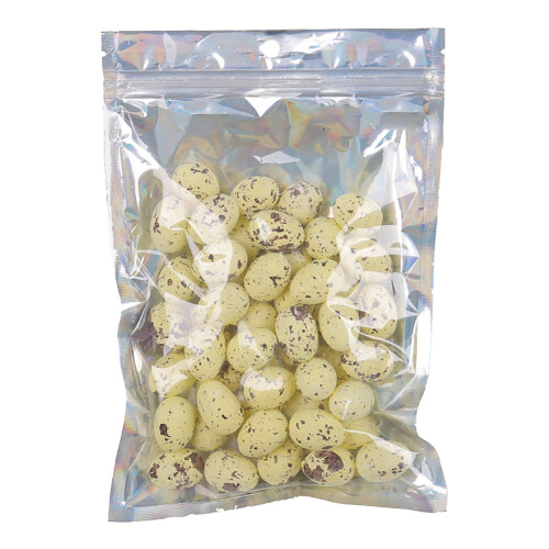 Pacote com 50 mini ovos de Páscoa com bolinhas para artesanato e decoração. 1