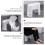 2Pcs Space-saving Bathroom Stool for Toilet White Plastic Use 3