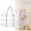 Séchoir à pulls pliable blanc en maille 29,9 x 24 x 15,1 pouces (1 pièce) 5