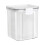 Διαφανές αεροστεγές δοχείο αποθήκευσης τροφίμων με καπάκια Πλαστικά δοχεία 2