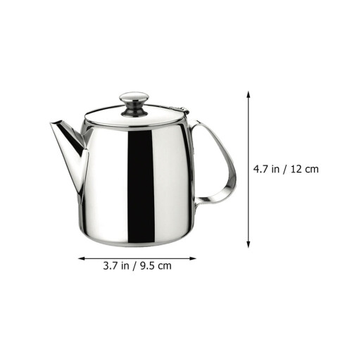 Théière en acier inoxydable avec poignée – 12 cm 1