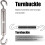 Kit de fixation pour voile d'ombrage – Acier inoxydable 304, 4