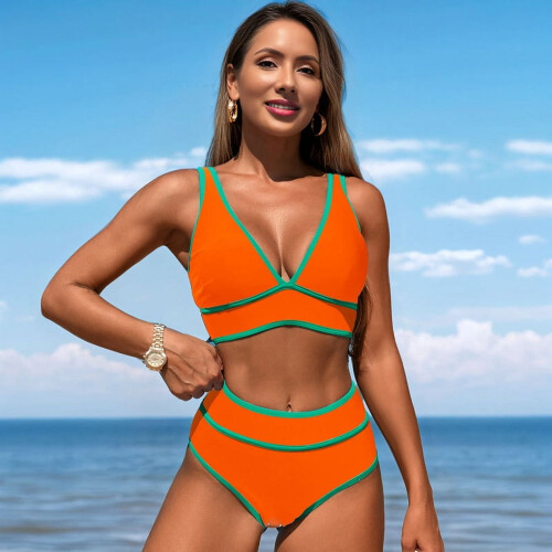 Dambikini sportbaddräkt orange XL 1